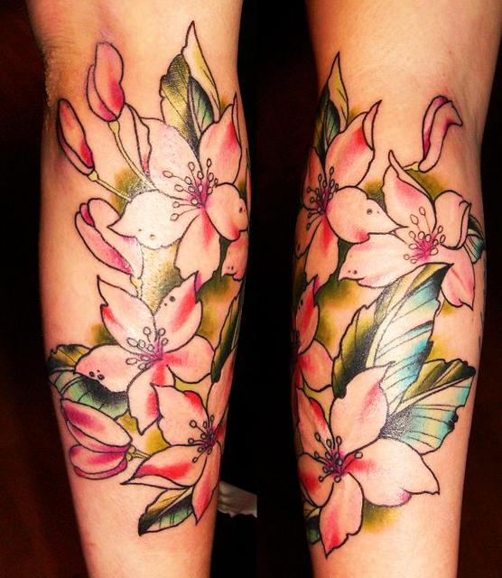 flowers tattoos for girls. tattoos de flores.