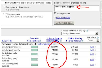 google keyword tool
