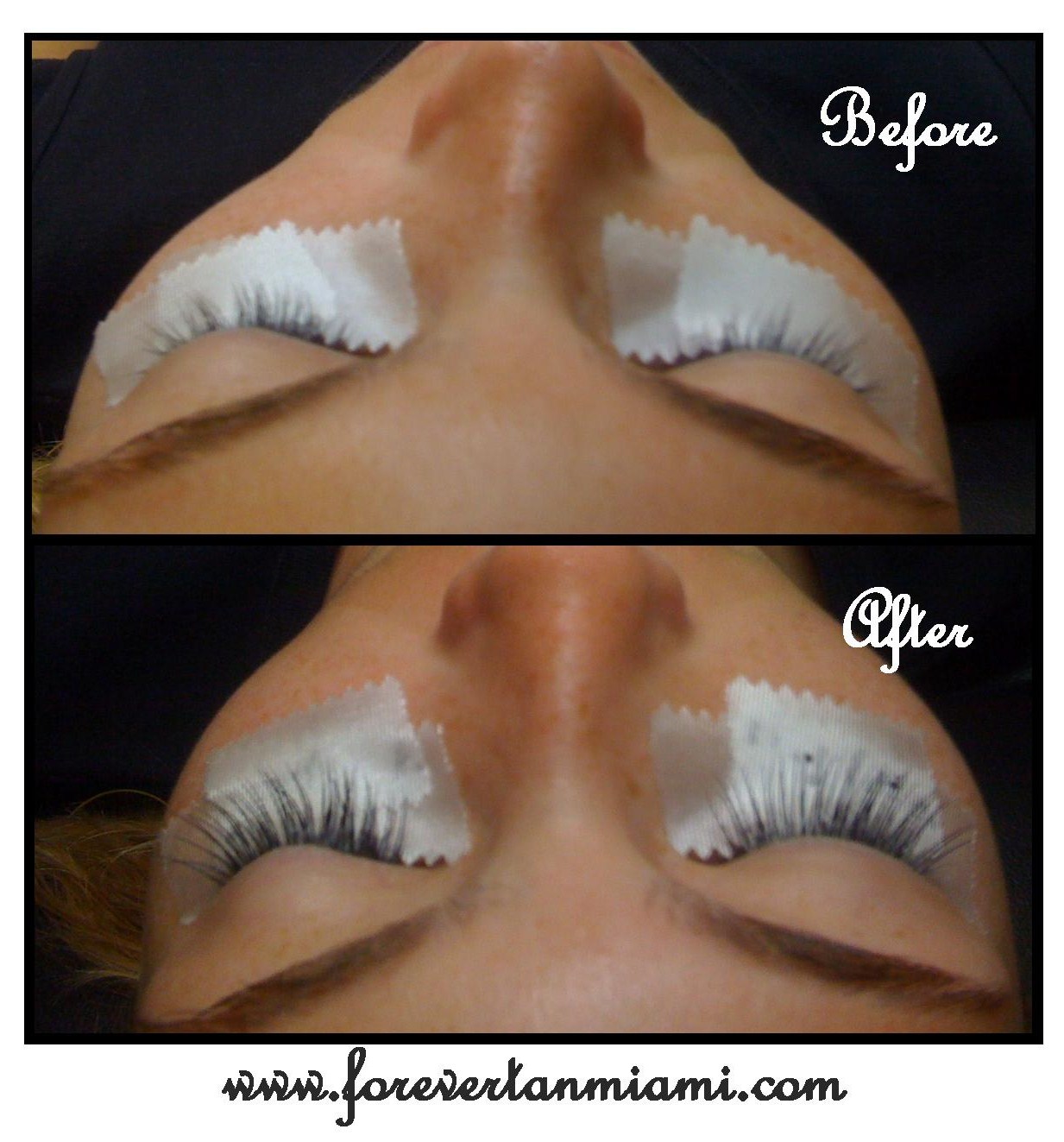 Airbrush tanning Salon and Lashes Forever tan Miami Eyelashes Extensions at Forever tan