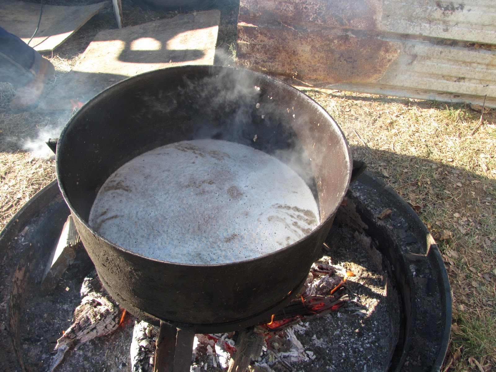 This & That Thursday Making Pon Haus (otherwise known as Scrapple)