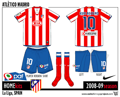 Atletico Madrid make appearance with home football kits in  red