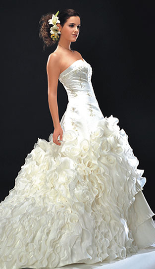 Elegant Wedding Dresses White Option 03