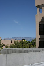 UNM with the Sandia Mountains in the background