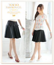 Black - S size【TSK 36352】雙蝶結包釦緞面圓裙, S$24.50