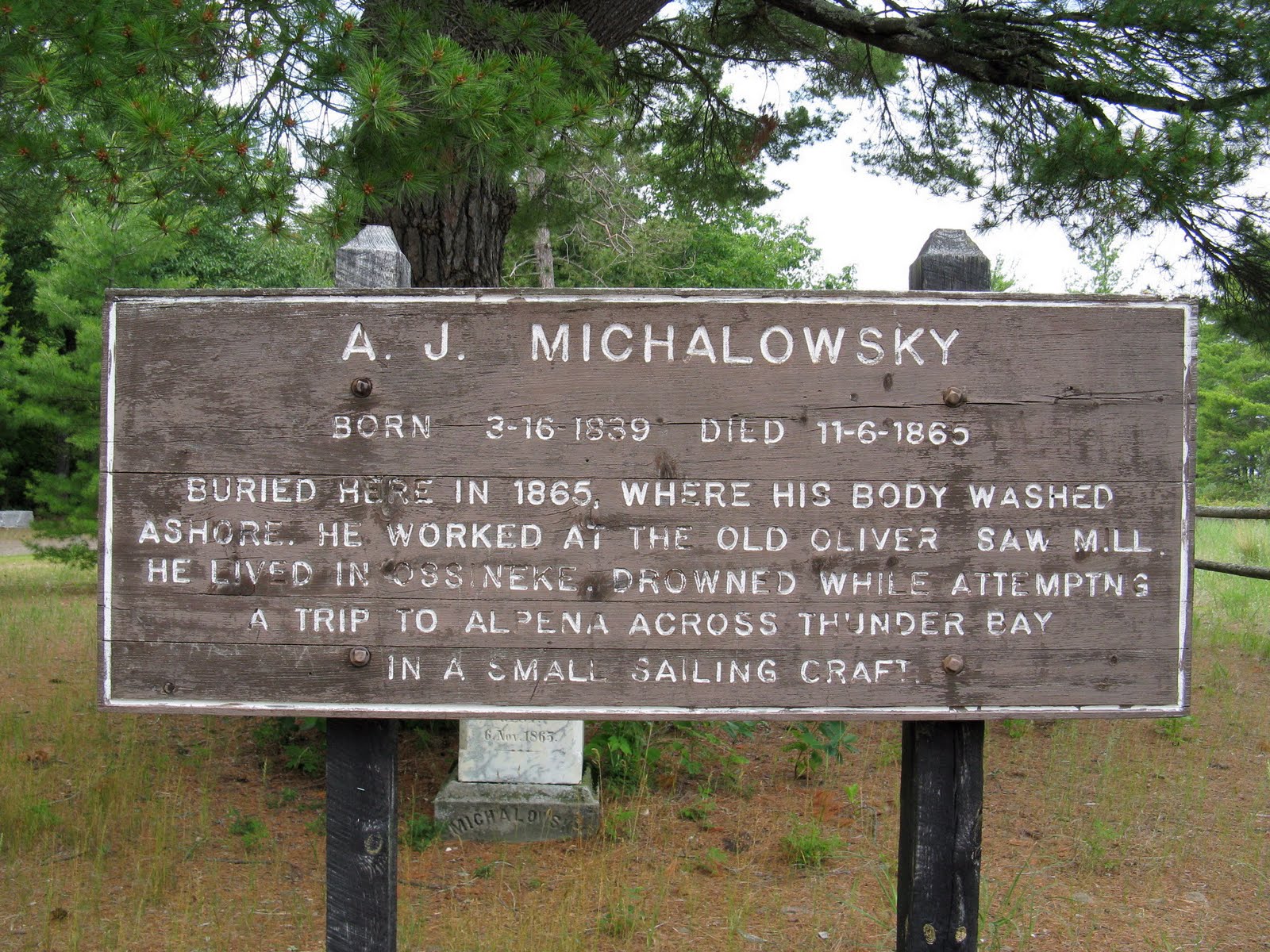 The travels of Ed, Carol and Gopher the dog. Ossineke State Forest