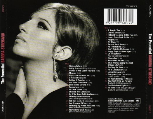 BARBRA STREISAND - The Essential. Barbra+Streisand+-+The+Essential+-+Back