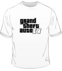 Футболка "Grand Theft Auto IV" (Біла)