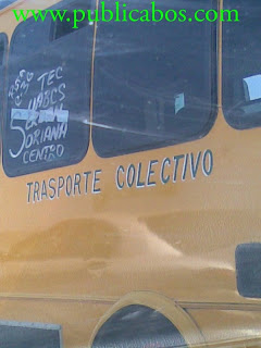 Horrores Ortograficos Transporte Publico en La Paz