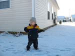 Ronnie's first time playing in the snow