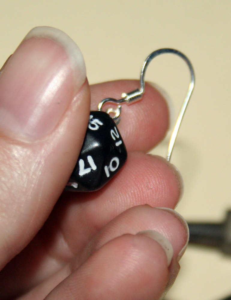 geek with curves Geek Crafts How to Make RPG Dice Earrings