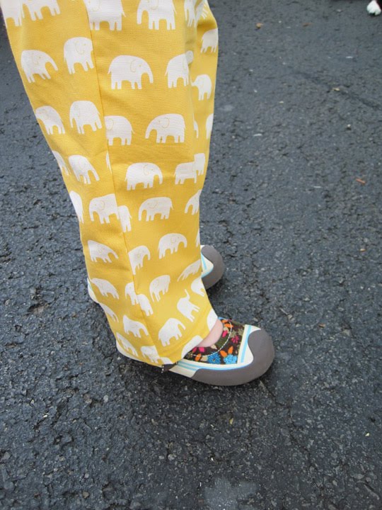 Project Project Project Yellow Elephant Pants (kids clothes week day 4)