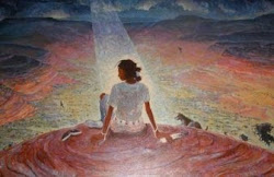 On the Cusp of Teaching (Michael Lacapa painting)