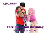 Farrihin's 2nd Birthday Giveaway