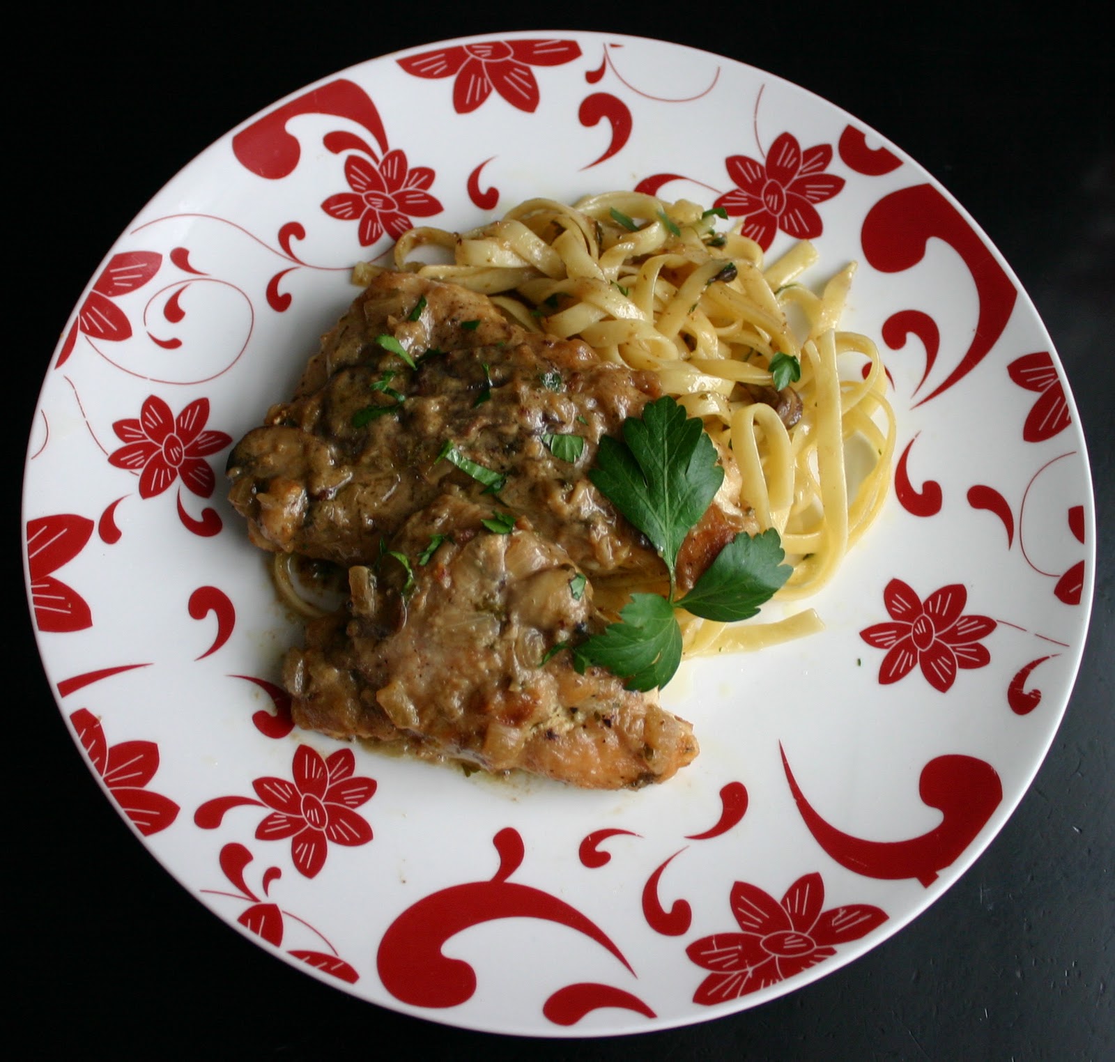 My Retro Kitchen Chicken with Mustard Mascarpone Marsala Sauce