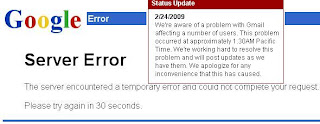 www.gmail.com has crashed and is not loading