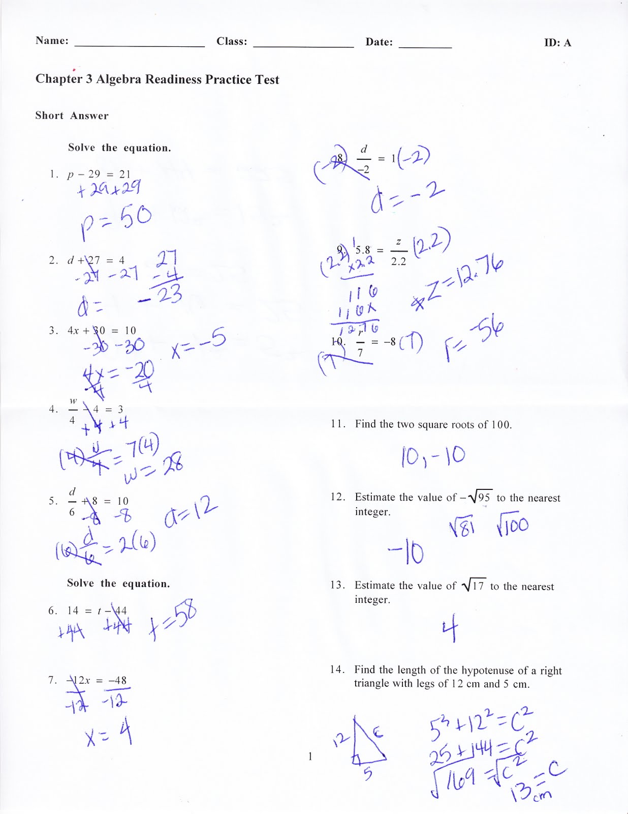 Algebra 1 Practice Exam Answers mitchelleaster old linksebluejay