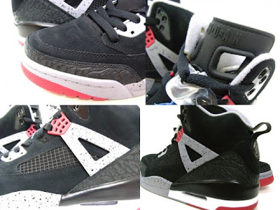jordan spizike red black grey white