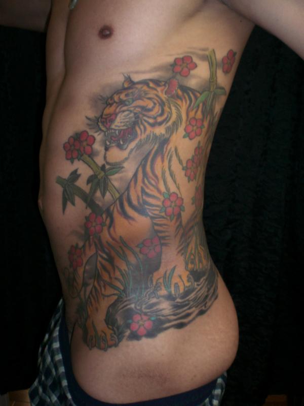 tattoo of tigers. japanese tiger tattoos.