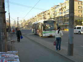 Catching the morning bus