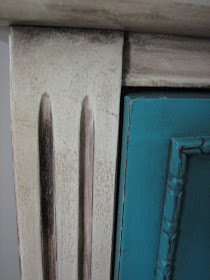 European Paint Finishes: ~ Turquoise/Teal & Cream Bedroom Set