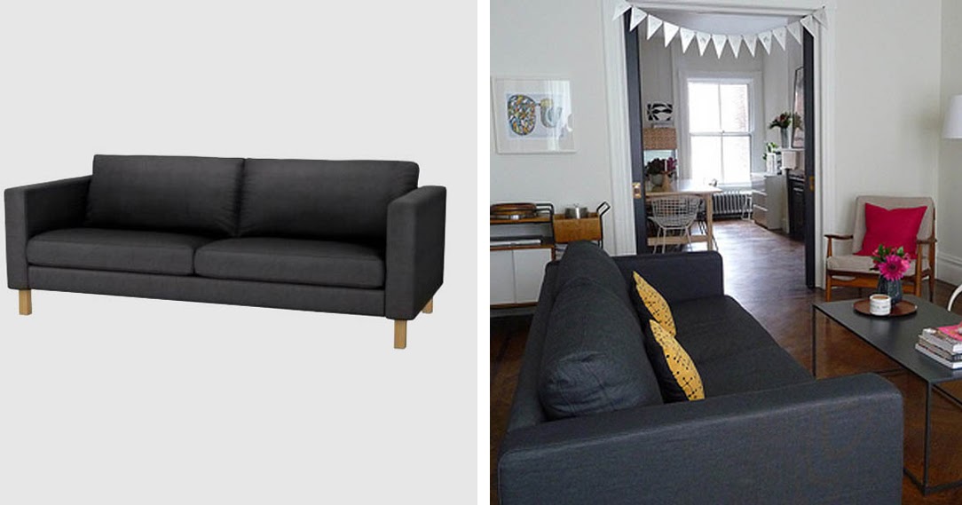 {BLACK WHITE YELLOW } {The Great Sofa Search} Ikea Karlstad {BLACK WHITE YELLOW } {The Great Sofa Search} Ikea Karlstad