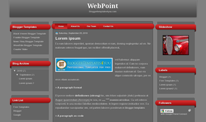 WebPoint Blogger Template