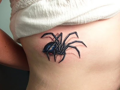 angel pin up tattoo back Realistic Spider Tattoo realistic tattoos