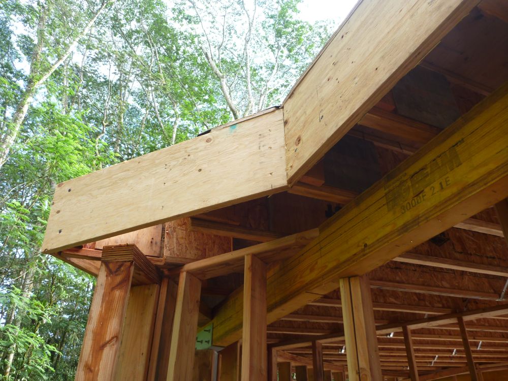 Hawaii House Build Final rim board pics and trims..