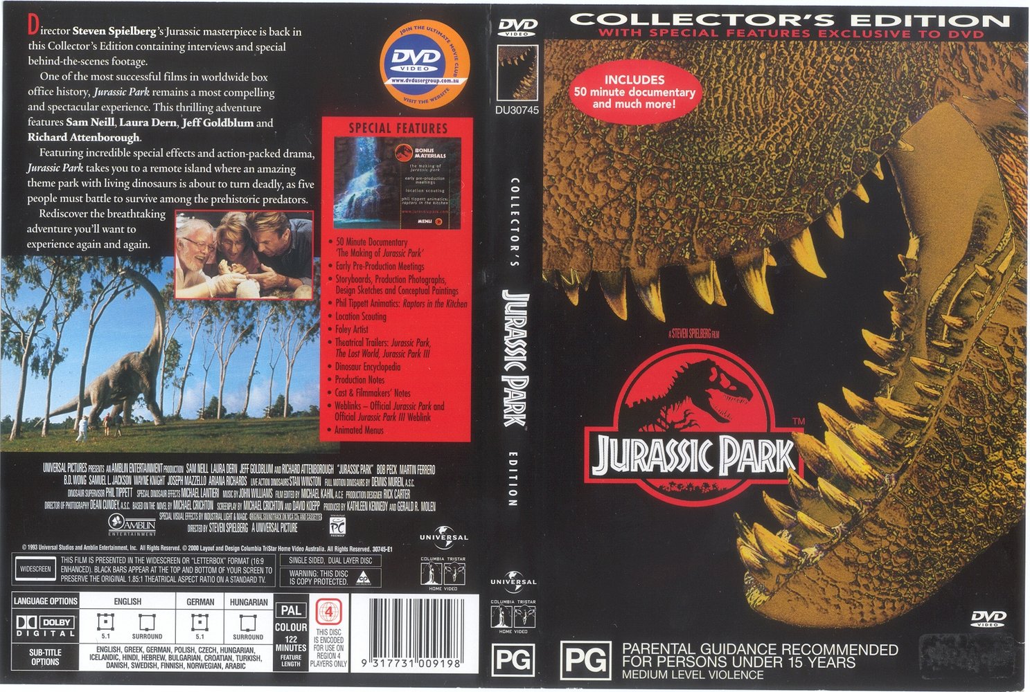Movies Collection: JURASSIC PARK 'Trilogy' (3)