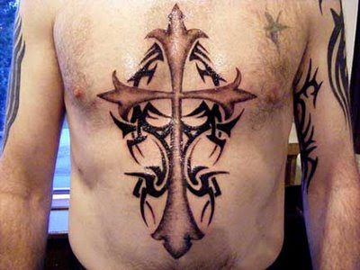 cross tattoo patterns. Tribal Cross Tattoo Design