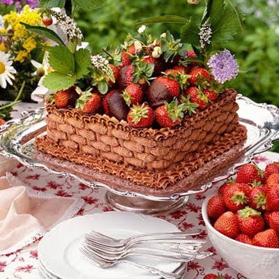 Chocolate Covered Strawberries Recipe ~ Chocolate Raspberry Cake