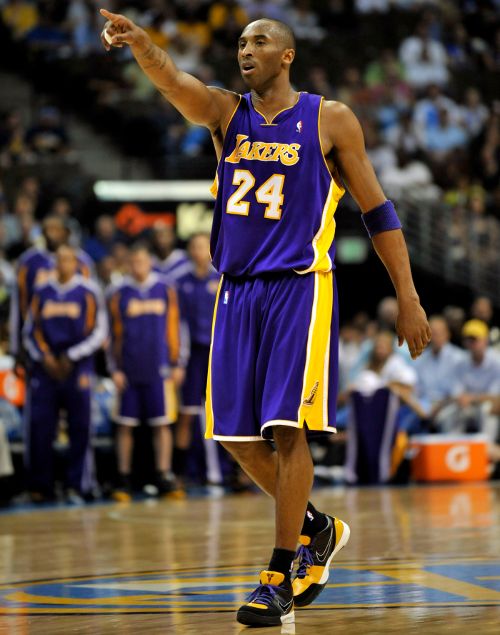 Kobe Bryant (L-R) Derek Fisher, Kobe Bryant and Luke Walton of the Los