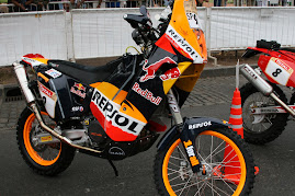 Moto que participará en el Dakar 2010