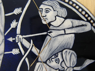 grisaille enamel St Sebastian