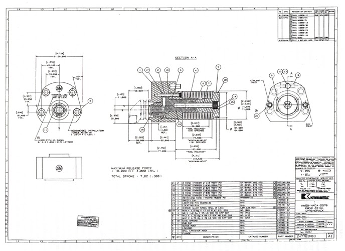 PRIN 617 Working drawings (Manufacturing Drawings)