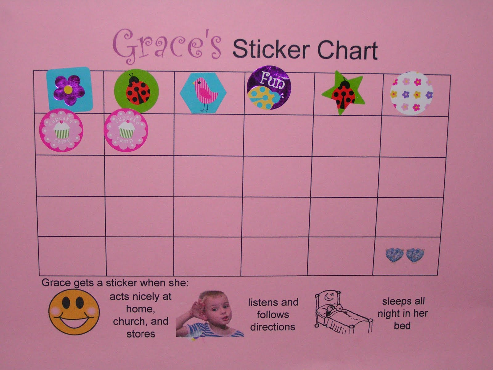 Sticker Chart For 5 Year Old