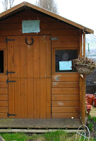 Old garden shed Renovated garden shed (before)