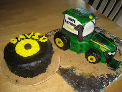 Tractor with tire smash cake
