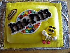 m&m cake