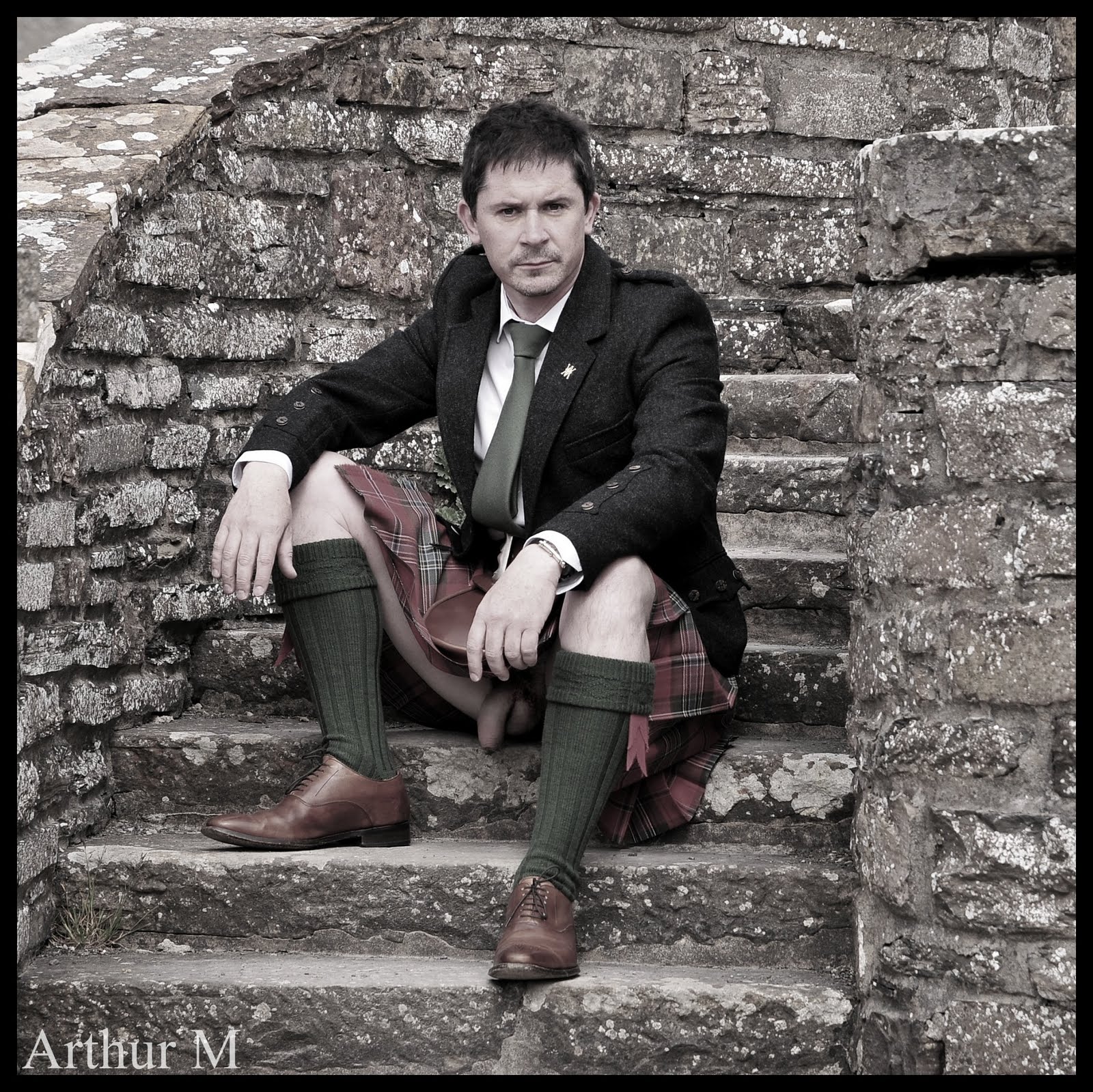 Model a What's under that kilt?