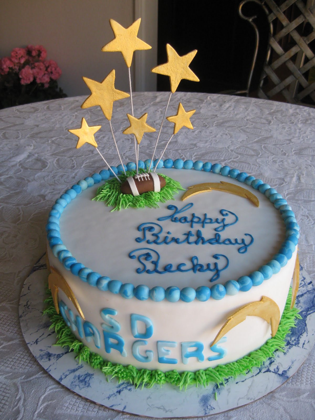 Sugar Chef San Diego Charger�s Cake