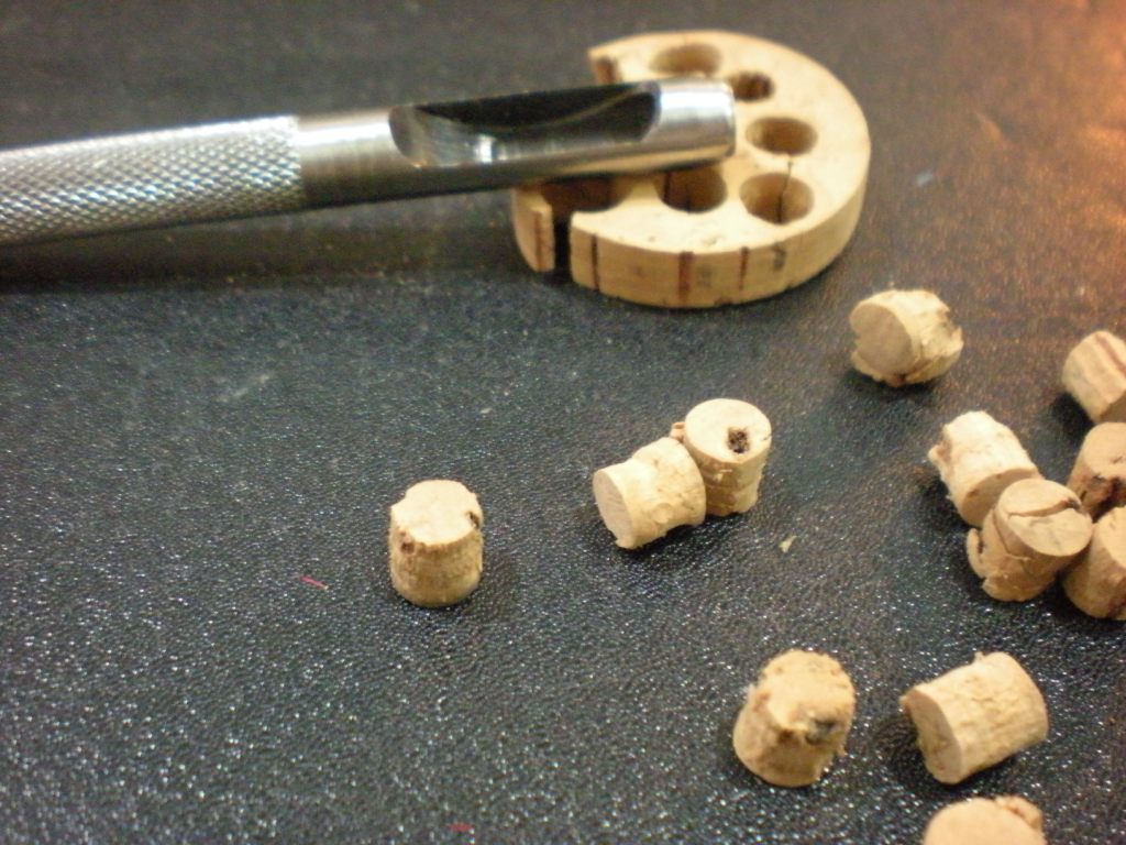 Bamboo fly rod and SuCH.. Patching up bored cork rings