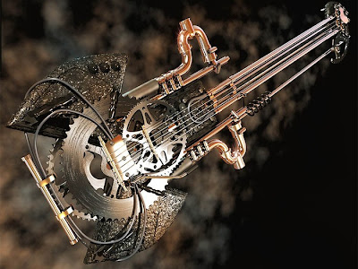Cool guitar made from bike parts