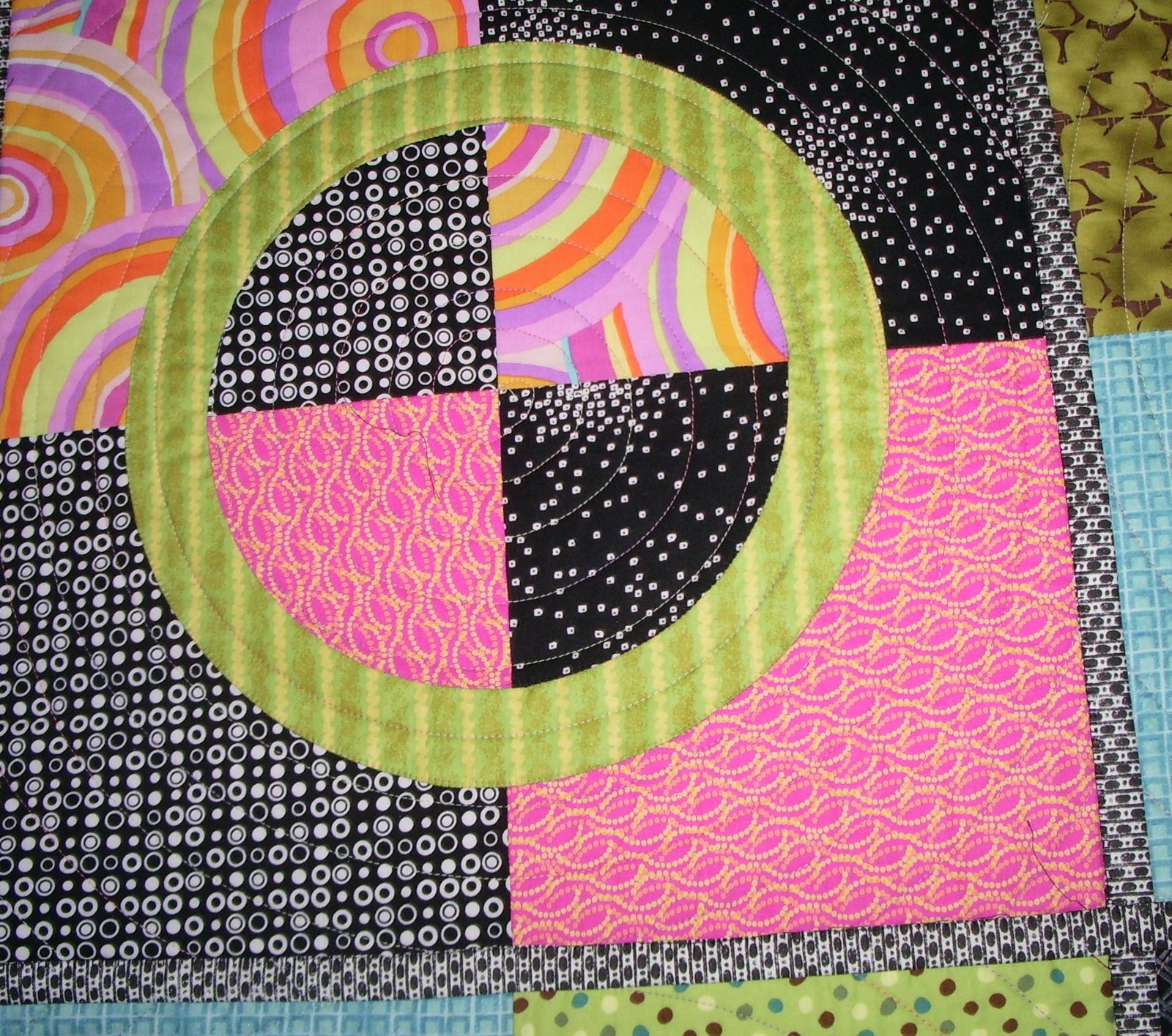 The Quilting Edge More QAYGand with Circles