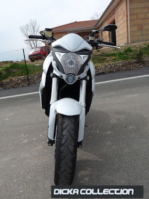 Honda CB1000R White Tribal Street Fighter 1