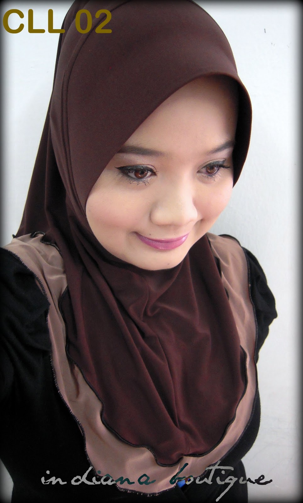 tudung curly