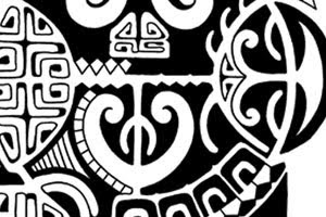 dwayne johnson polynesian tattoo flash