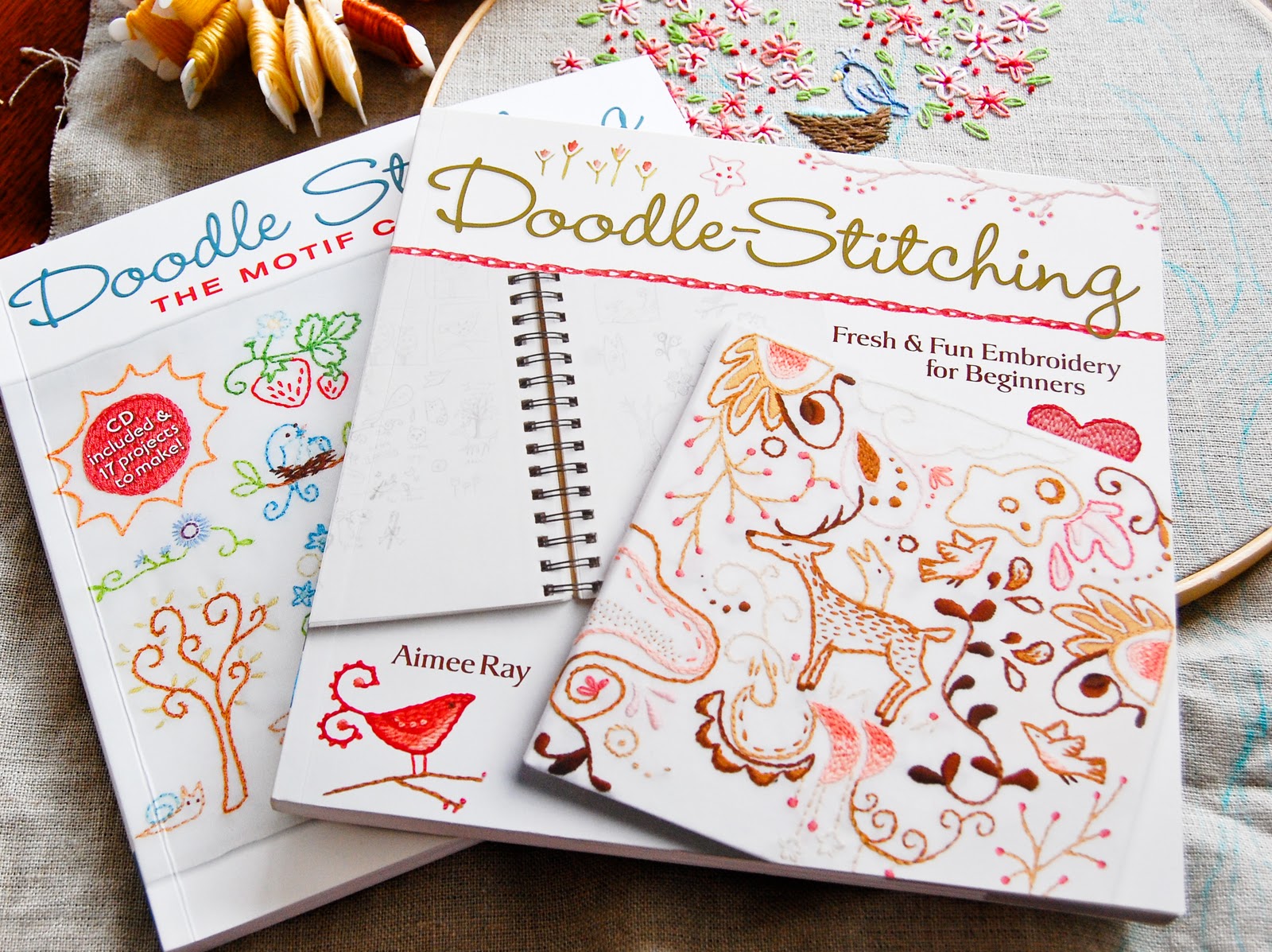 A Feathered Nest Doodle StitchingI'm in love!