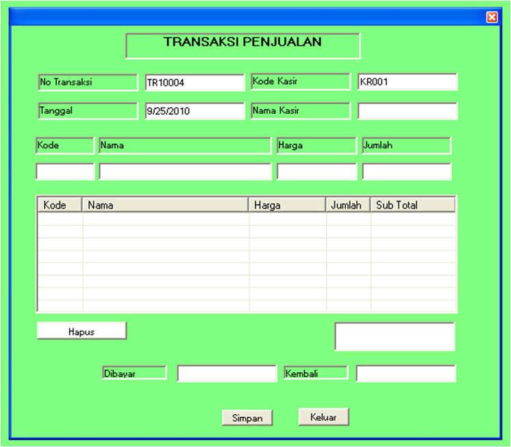 Program Of Visual Basic