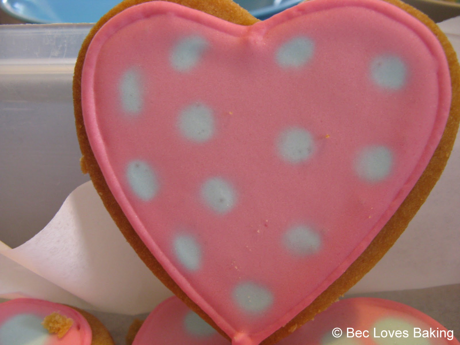 Bec Loves Baking Vanilla Sugar Cookies with Royal Icing